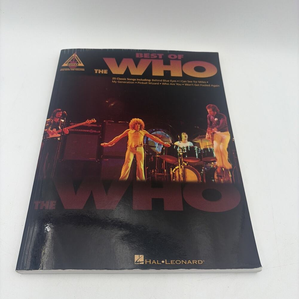 Best of The Who Hal Leonard Recorded Versions Guitar 25 Songs Paperback